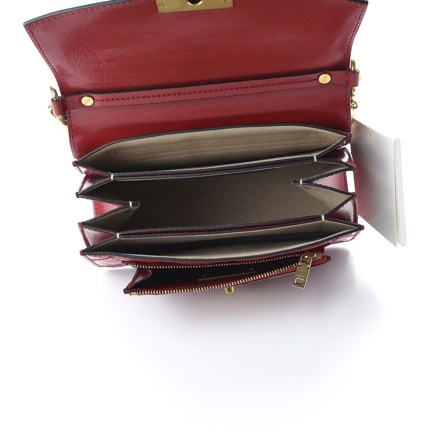 Givenchy Goatskin Quilted Small GV3 Shoulder Bag Vermilion 5 of 10