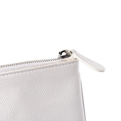 Balenciaga Signature Grained Calfskin Large Ville Zip Pouch White 9 of 11