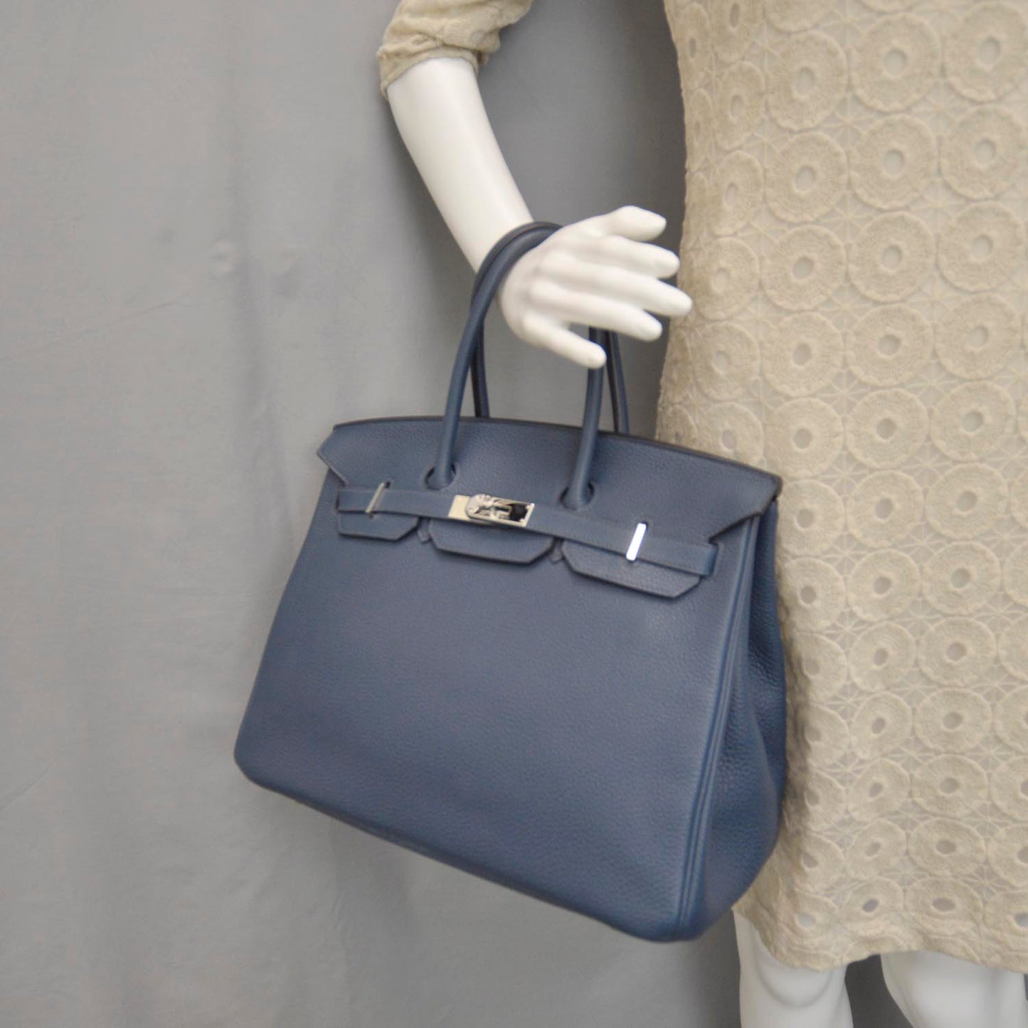 Togo Birkin 35 Bleu de Prusse