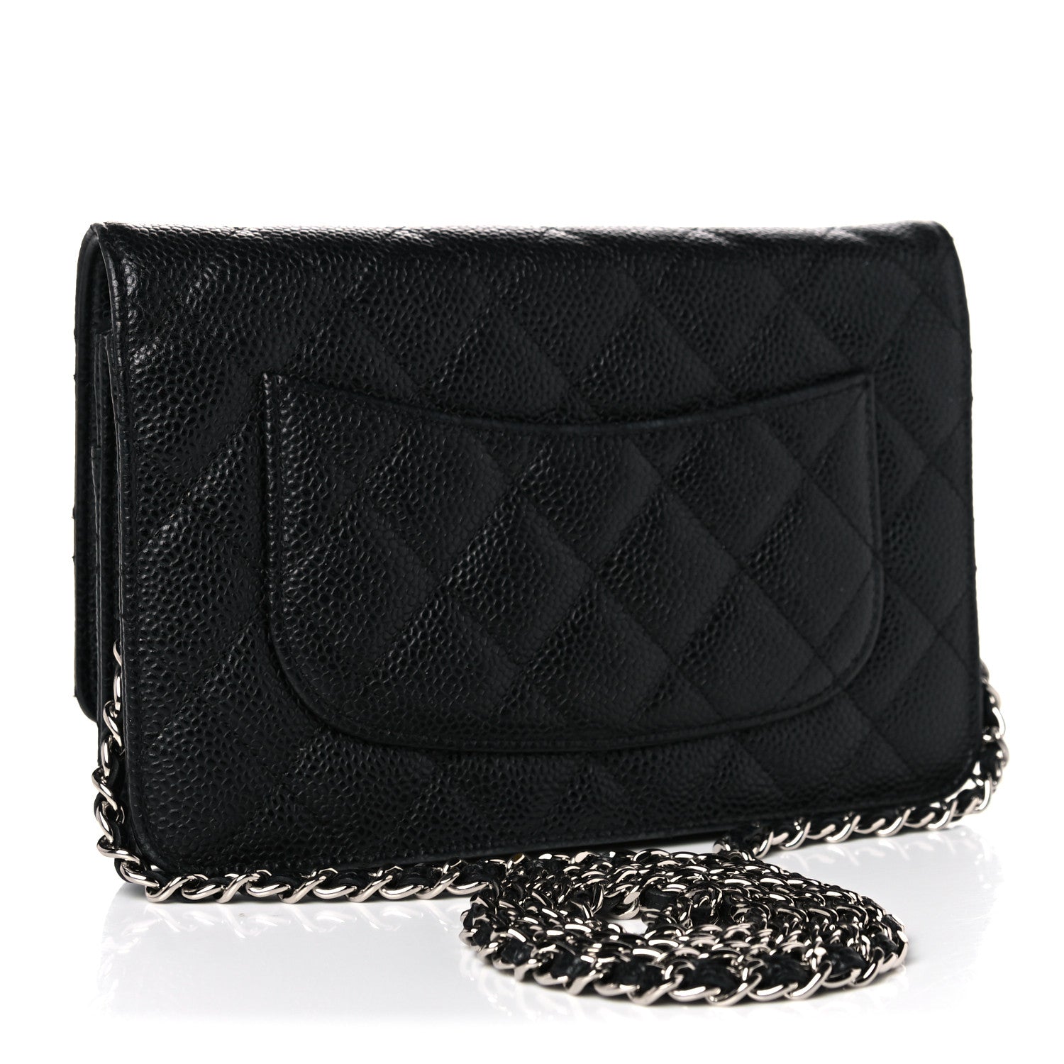 Chanel Caviar Quilted Wallet On Chain WOC Black 3 of 18