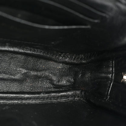Saint Laurent Calfskin Crocodile Embossed Monogram Mini Lou Camera Bag Black 10 of 12