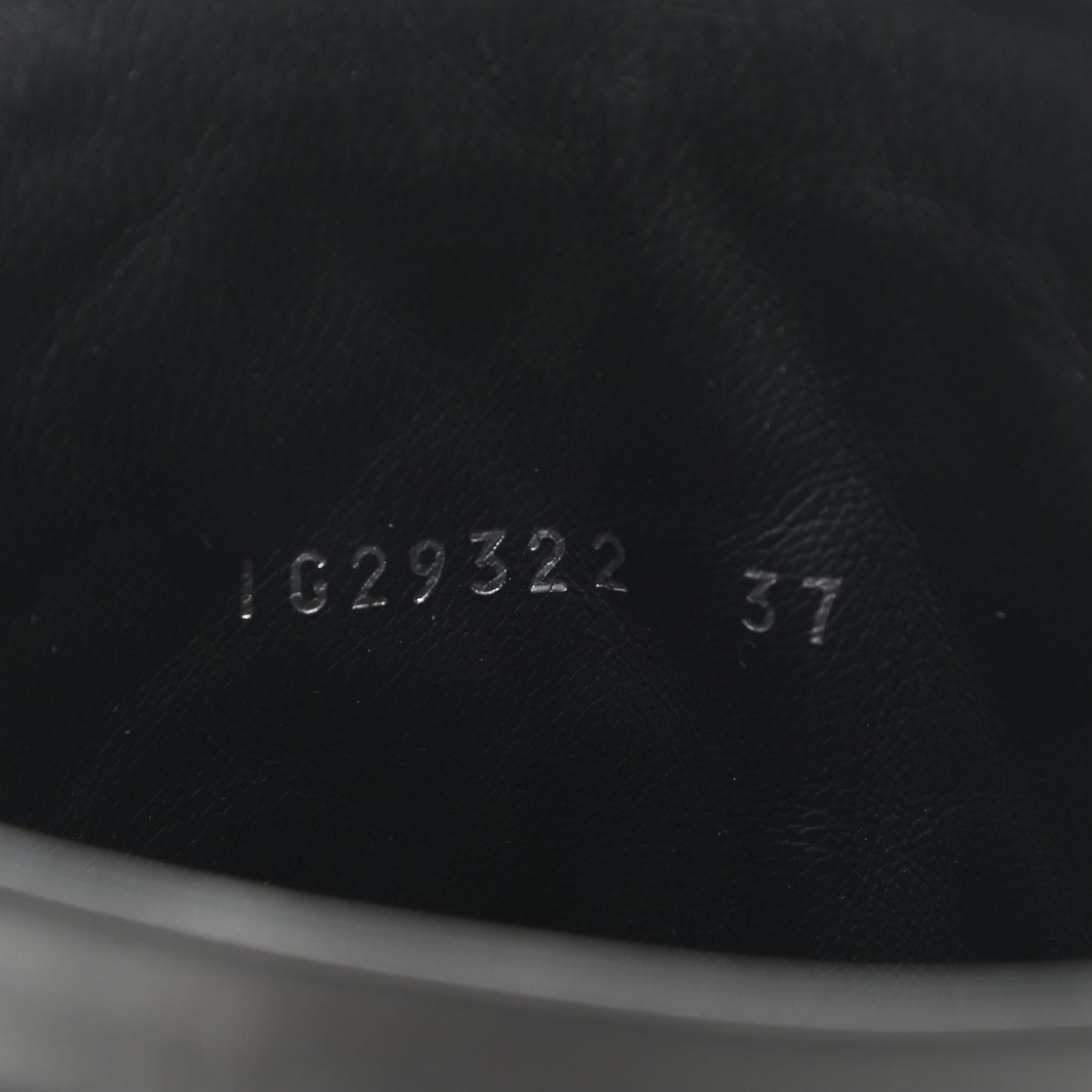 Calfskin Quilted Boots 37 Black