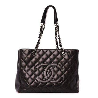 Chanel Caviar Quilted Grand Shopping Tote GST Black 1 of 16