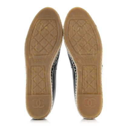 Chanel Lambskin CC Espadrilles 39 Black 5 of 11