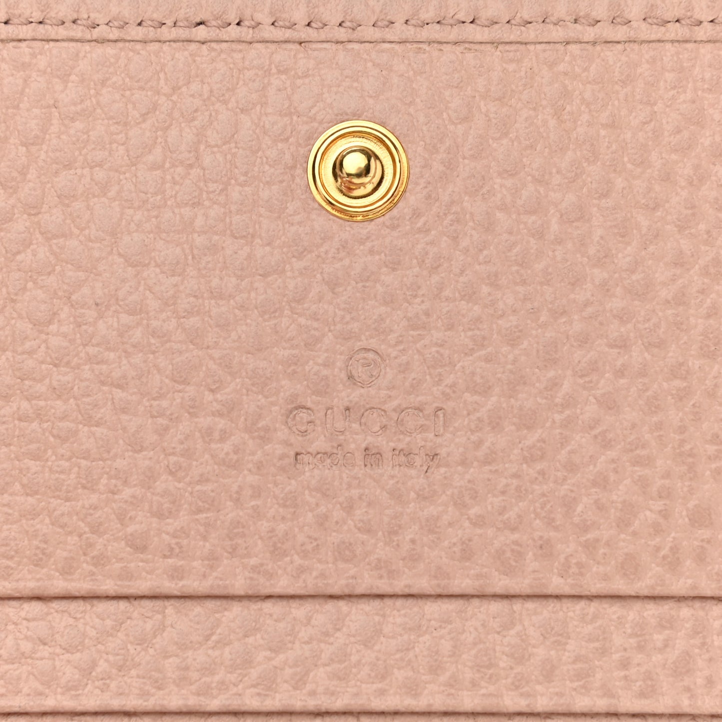 Dollar Calfskin GG Marmont Card Case Perfect Pink
