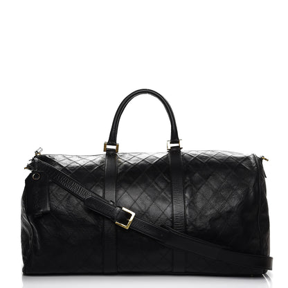 Chanel Calfskin Stitched Duffel Bag Black 1 of 16