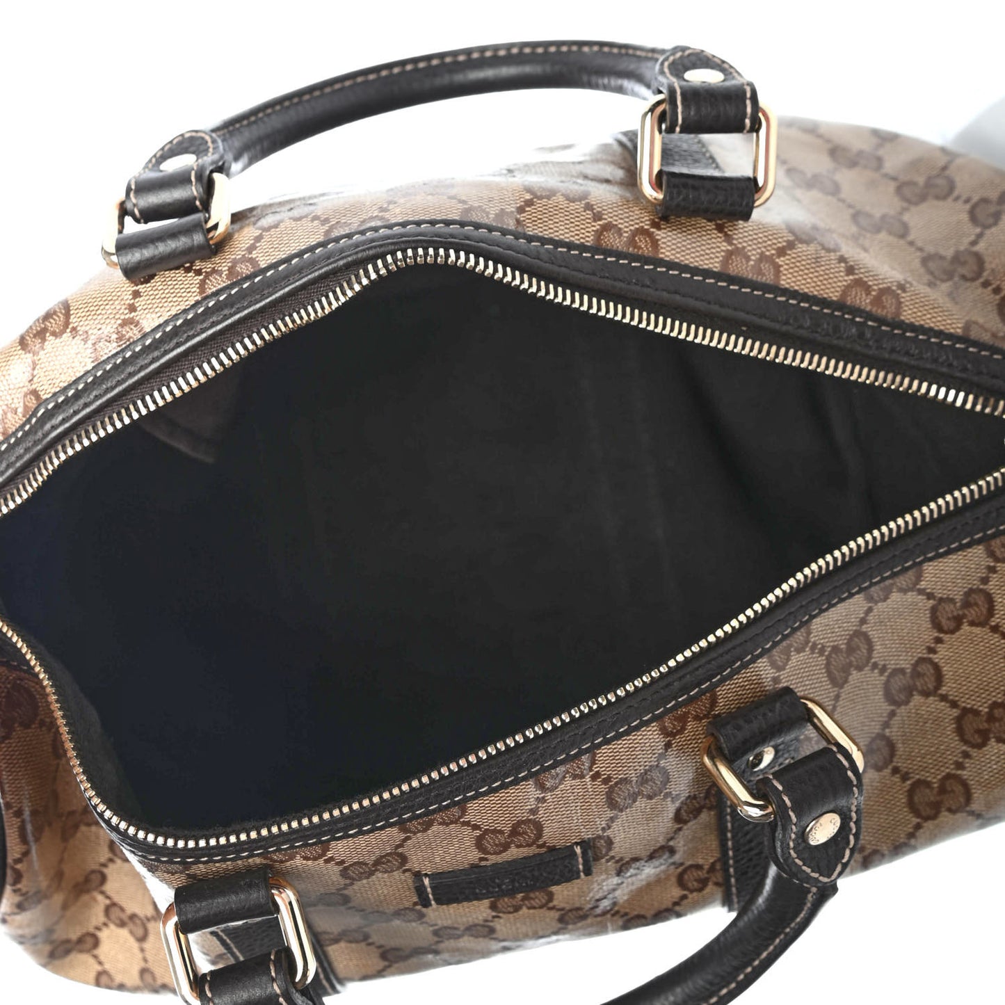 Crystal Monogram Medium Joy Boston Dark Brown