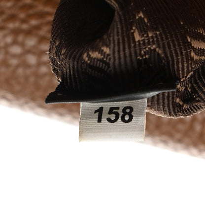 Prada Vitello Daino Embossed Logo Tote Cannella 8 of 14
