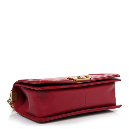Chanel Lambskin Quilted Medium Boy Flap Red 4 of 12