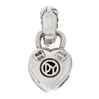 David Yurman Sterling Silver 14K Yellow Gold Heart Enhancer Pendant 3 of 3