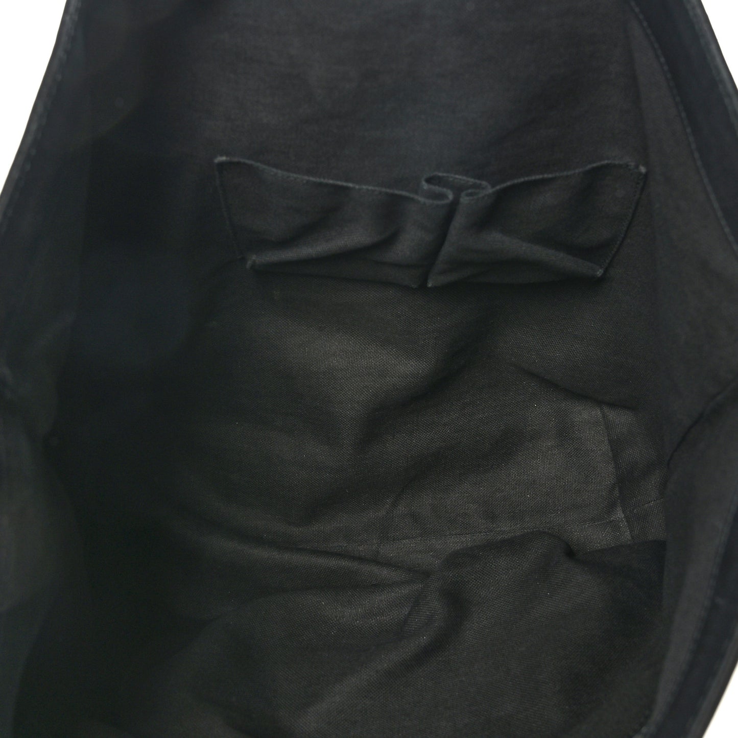 Nubuck Brocade Medium Soft Stirrup Tote Black