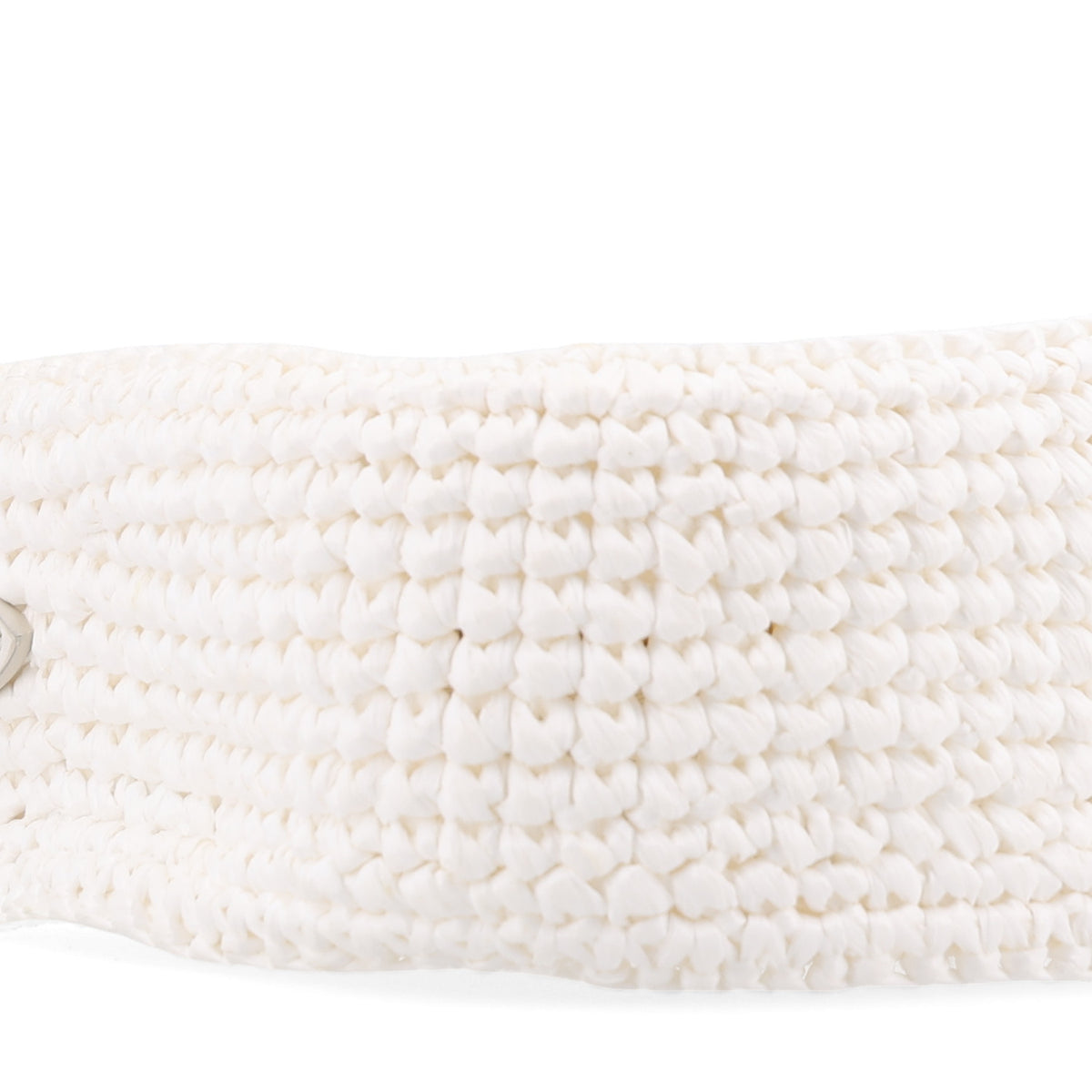 Miu Miu Fabric Crochet Wander Hobo White 9 of 10