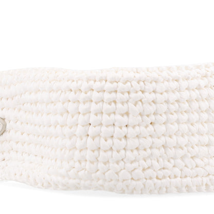 Miu Miu Fabric Crochet Wander Hobo White 9 of 10