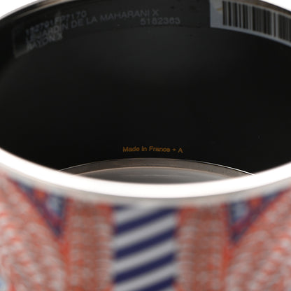 Hermes Enamel Printed Le Jardin De La Maharani Extra Wide Bracelet 70 Rayon 4 of 5