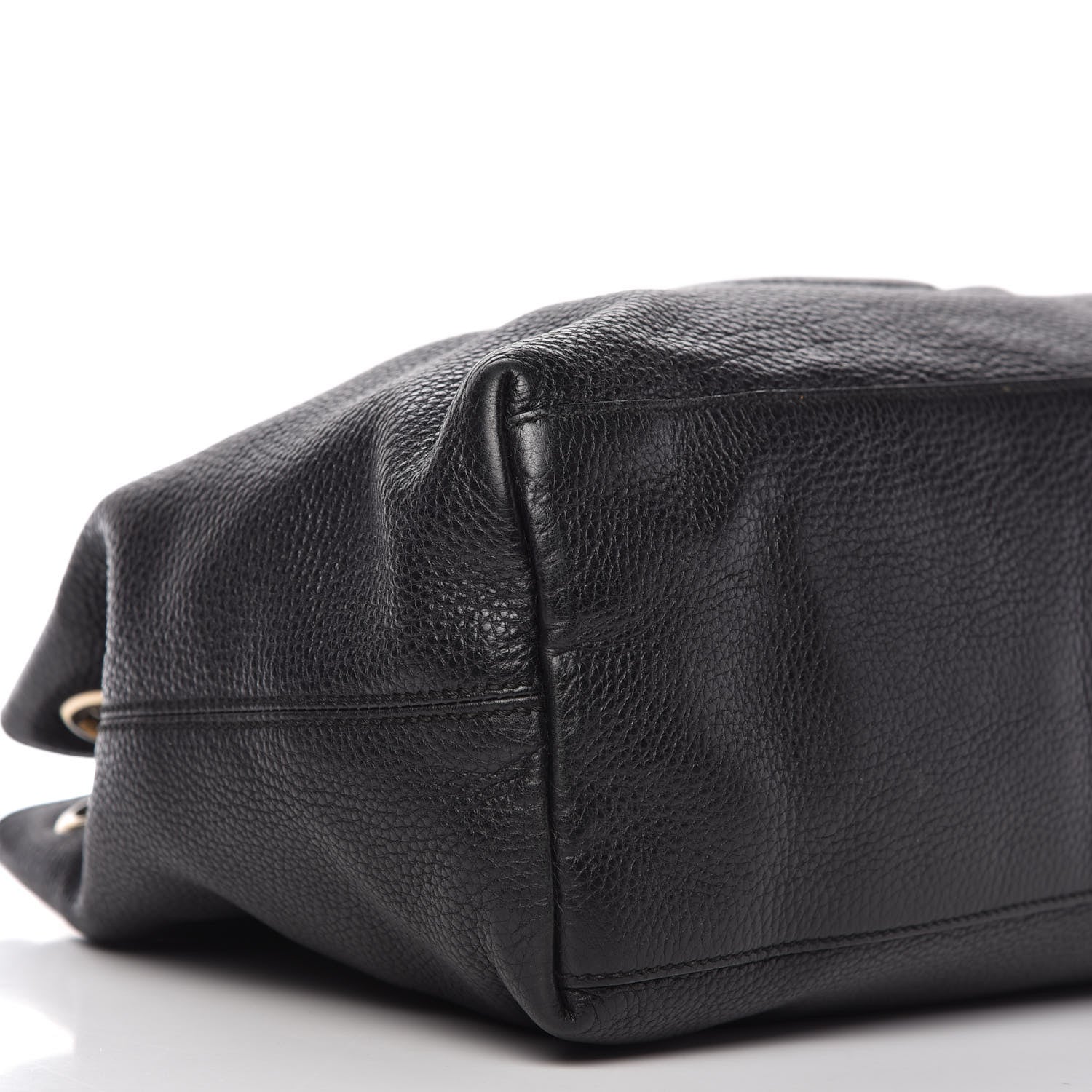 Gucci Pebbled Calfskin Medium Soho Chain Shoulder Bag Black 6 of 11