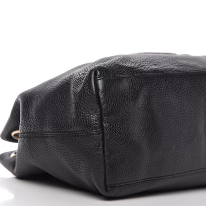 Gucci Pebbled Calfskin Medium Soho Chain Shoulder Bag Black 6 of 11