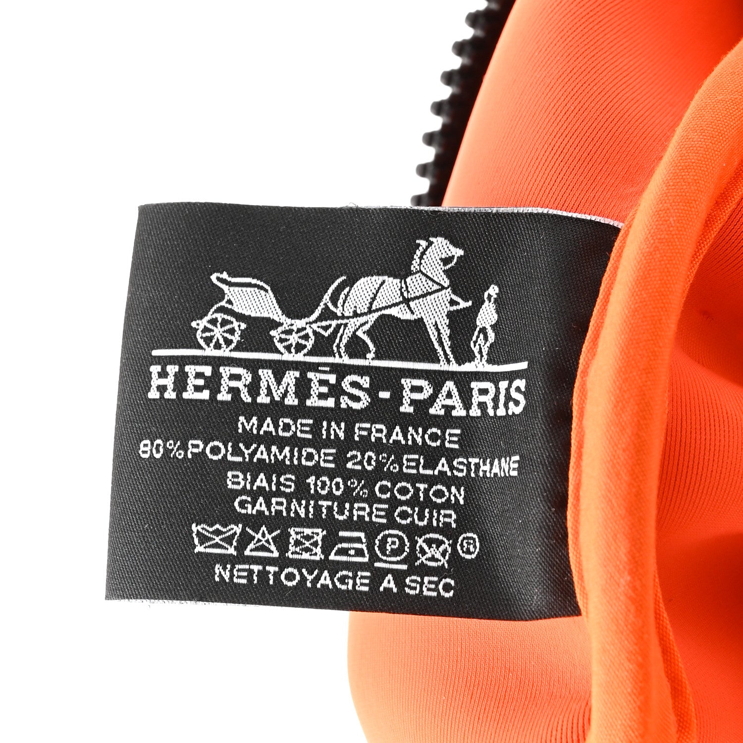 Hermes Neoprene Medium Neobain Waves Case Orange 1852536