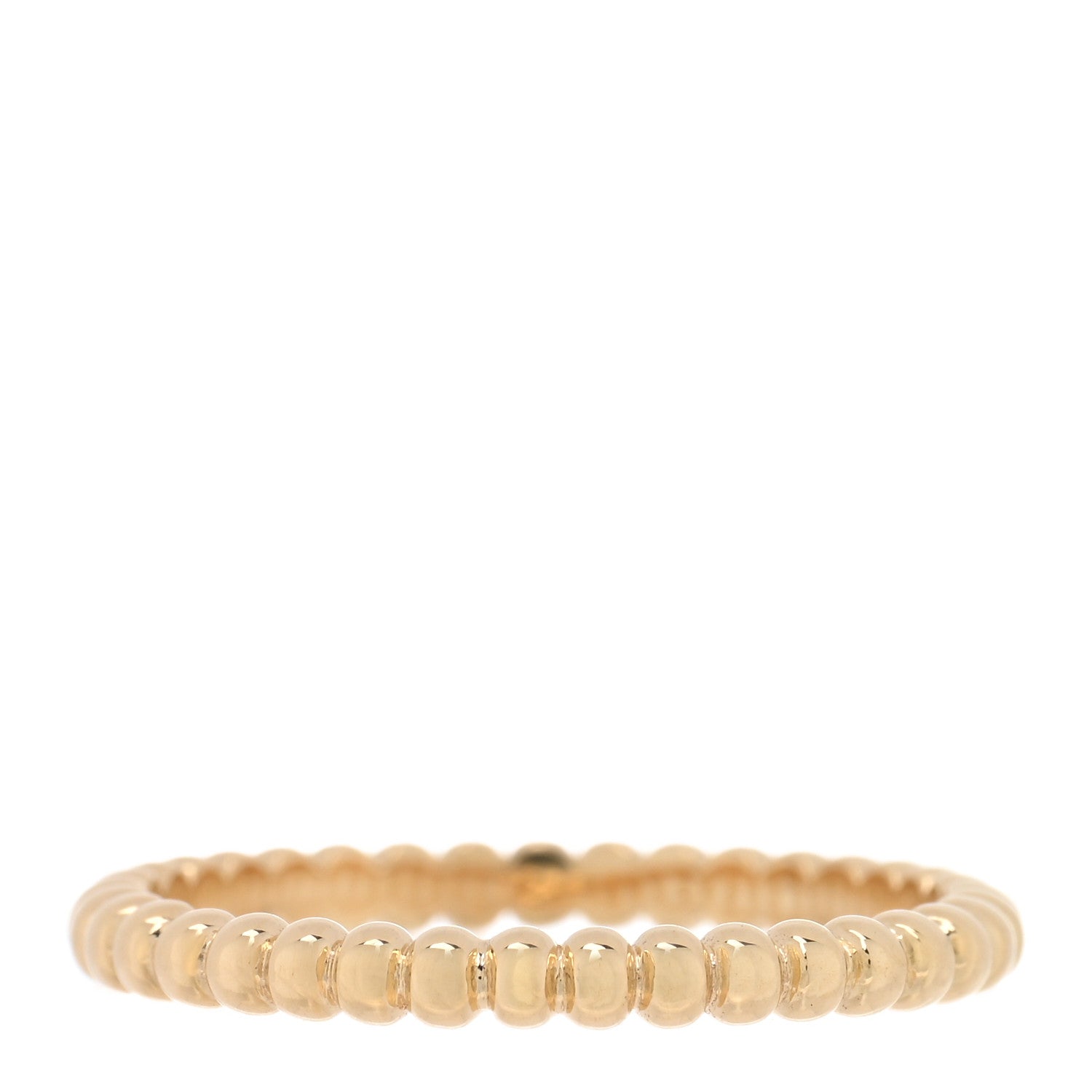 Van Cleef & Arpels 18K Yellow Gold Small Perlee Ring 53 6.25 4 of 4