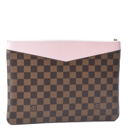 Louis Vuitton Damier Ebene Daily Pouch Rose Poudre 2 of 9