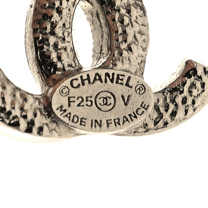 Chanel Crystal Mini Timeless CC Earrings Silver 4 of 5