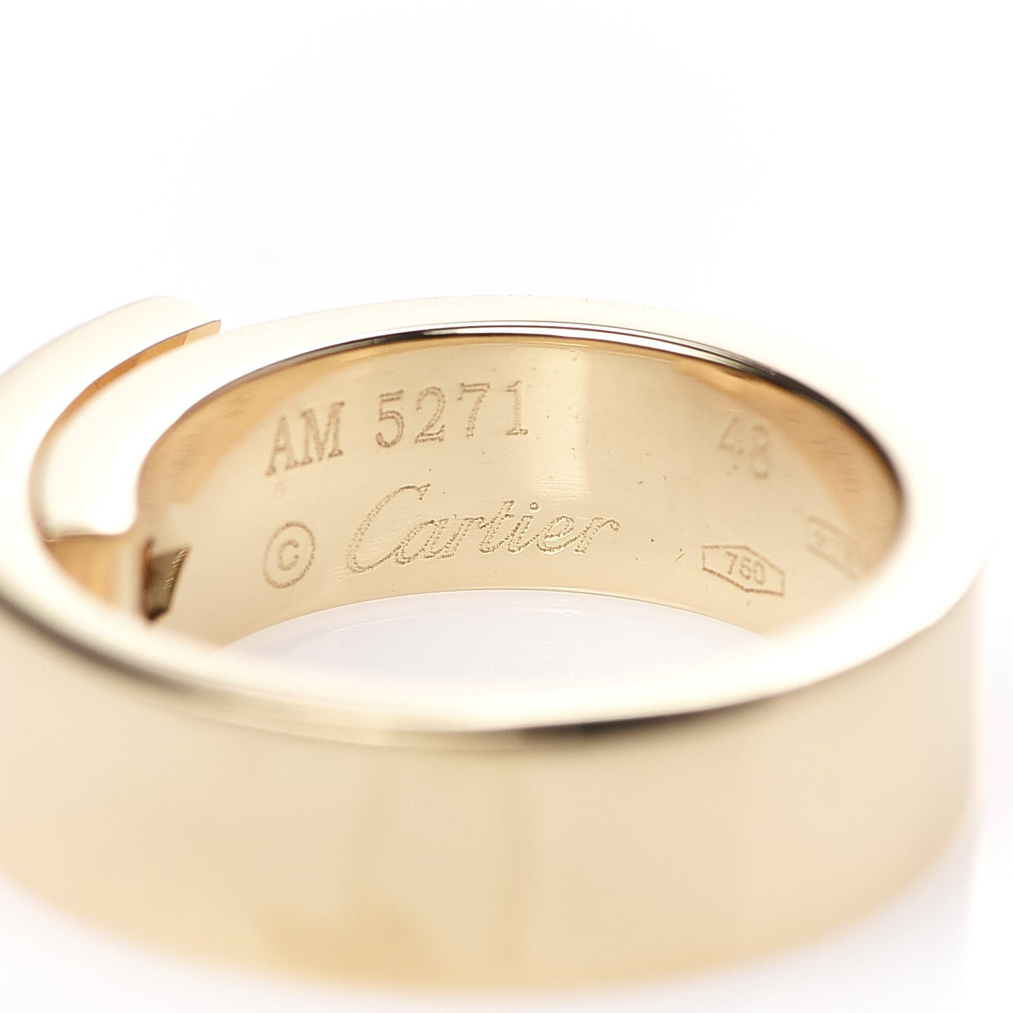 18K Yellow Gold Diamond Anniversary Band Ring 48 4.5