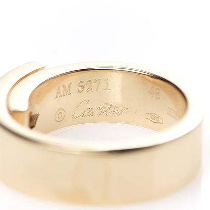 Cartier 18K Yellow Gold Diamond Anniversary Band Ring 48 4.5 4 of 4