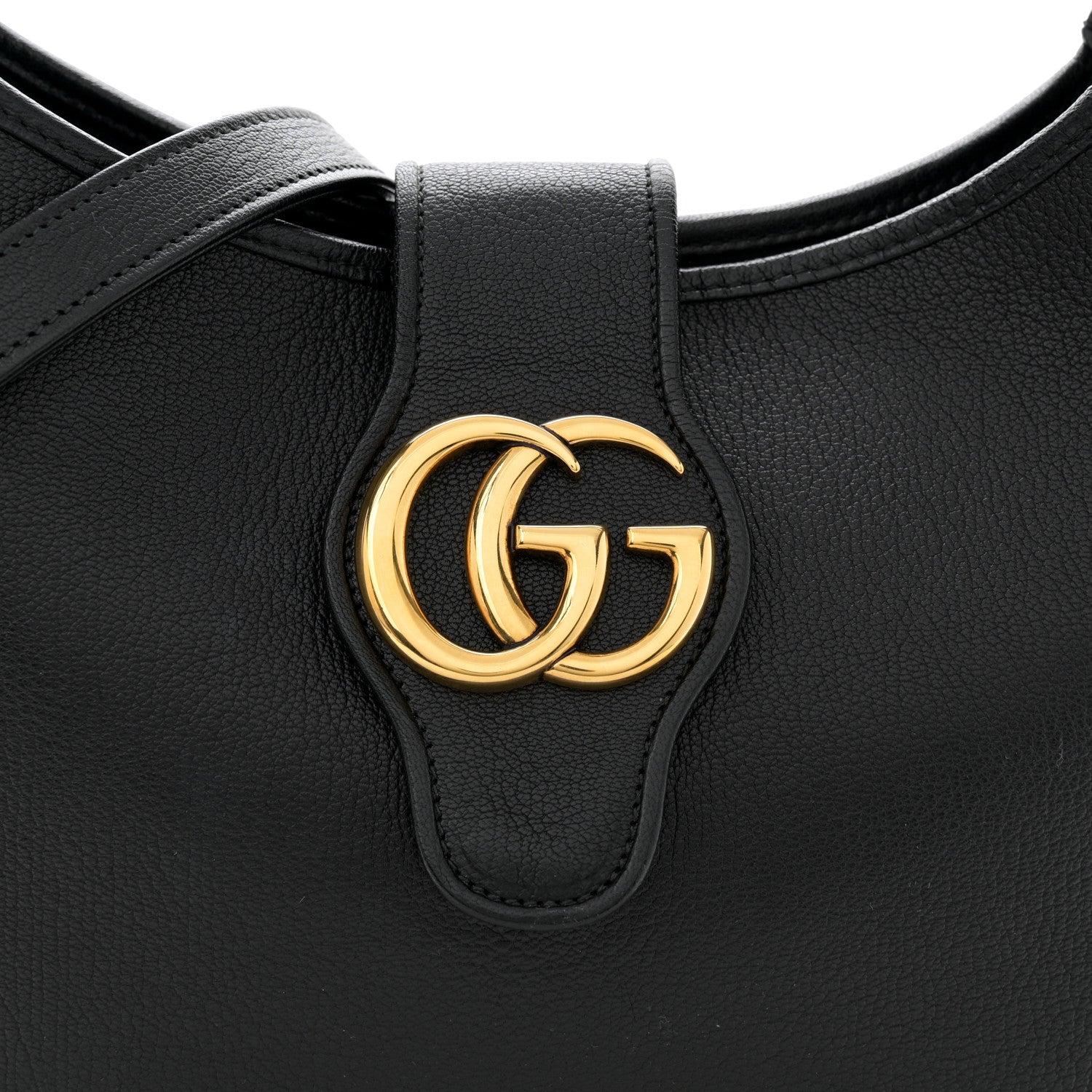 Gucci Goatskin Medium Aphrodite Shoulder Bag Black 8 of 12