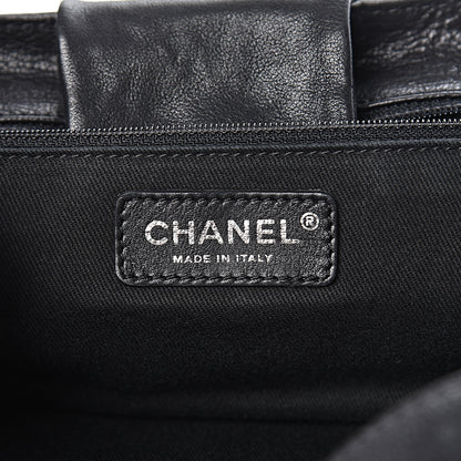 Chanel Calfskin Diamond Stitch Accordion Flap Black 6 of 14