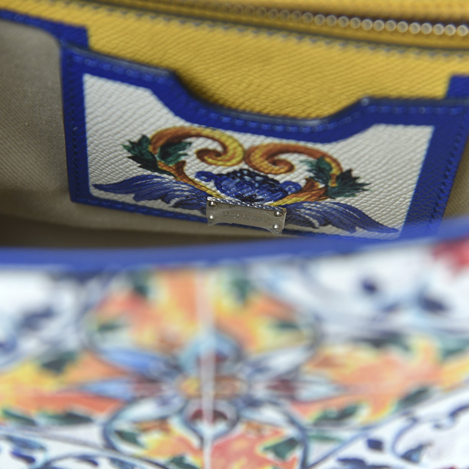 Dolce & Gabbana Dauphine Majolica Print Medium Miss Sicily Satchel Multicolor 8 of 9
