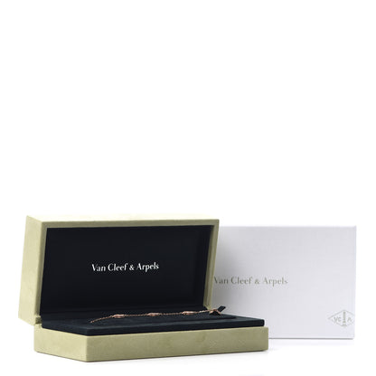 Van Cleef & Arpels 18K Rose Gold 6 Motifs Sweet Alhambra Bracelet 8 of 8