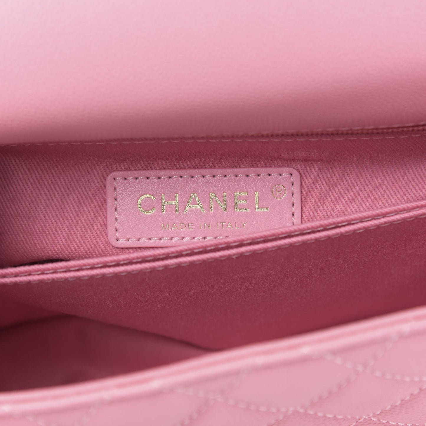 Caviar Quilted Mini Coco Handle Flap Pink