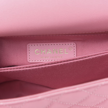 Chanel Caviar Quilted Mini Coco Handle Flap Pink 6 of 11