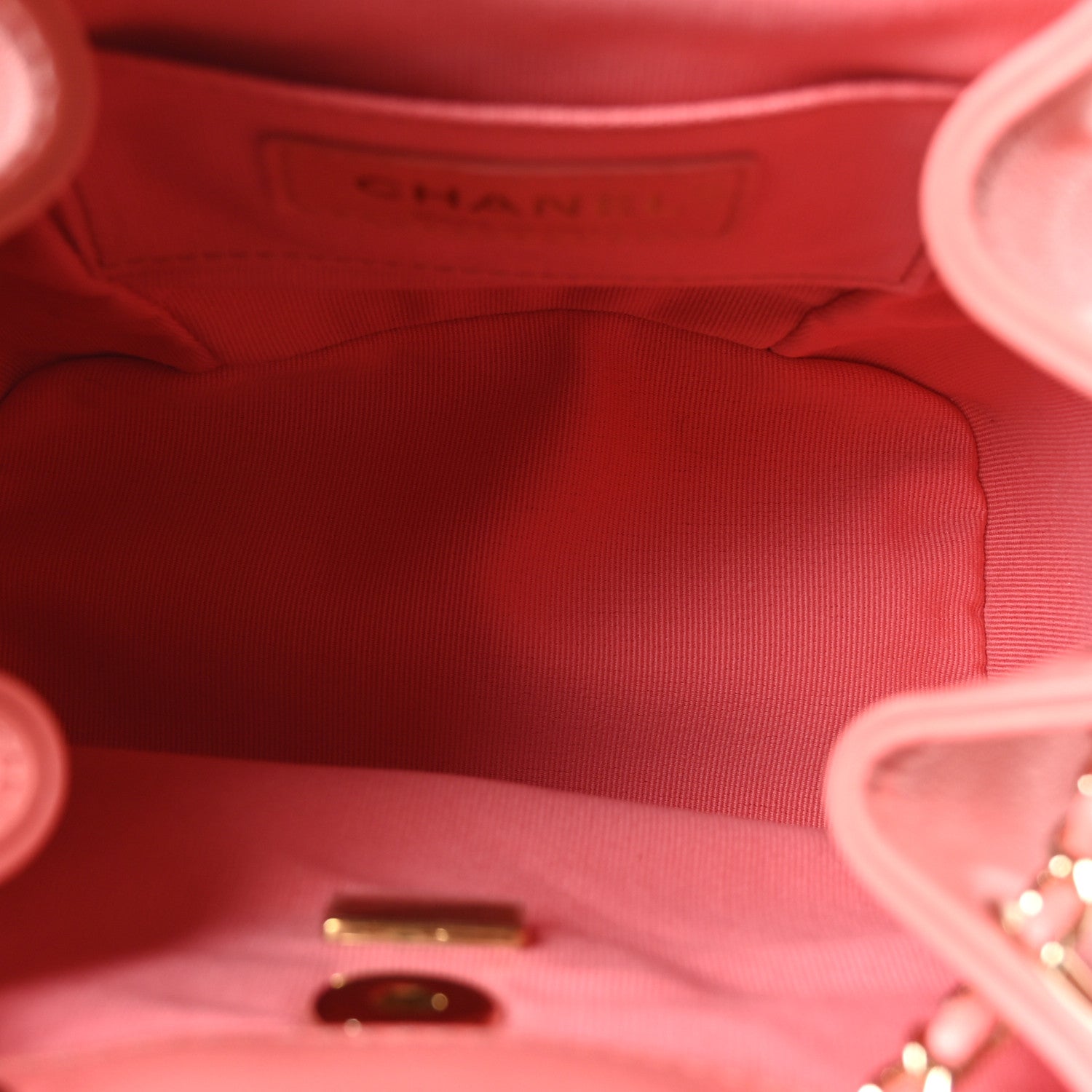 Chanel Lambskin Quilted Small Duma Drawstring Backpack Pink 4 of 10