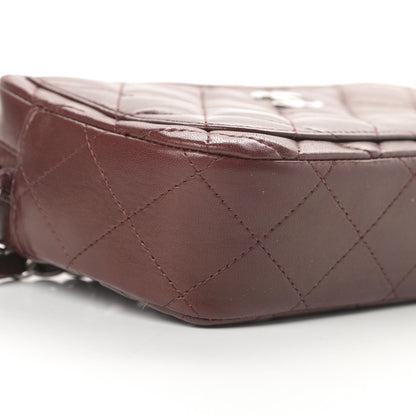 Chanel Lambskin Quilted Timeless Camera Case Burgundy 9 of 11