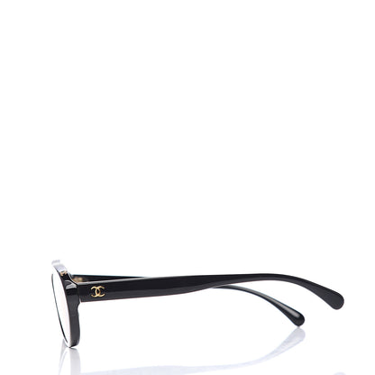 Chanel Acetate 24K Gold Mirror Oval Sunglasses 5416-A Black 3 of 7