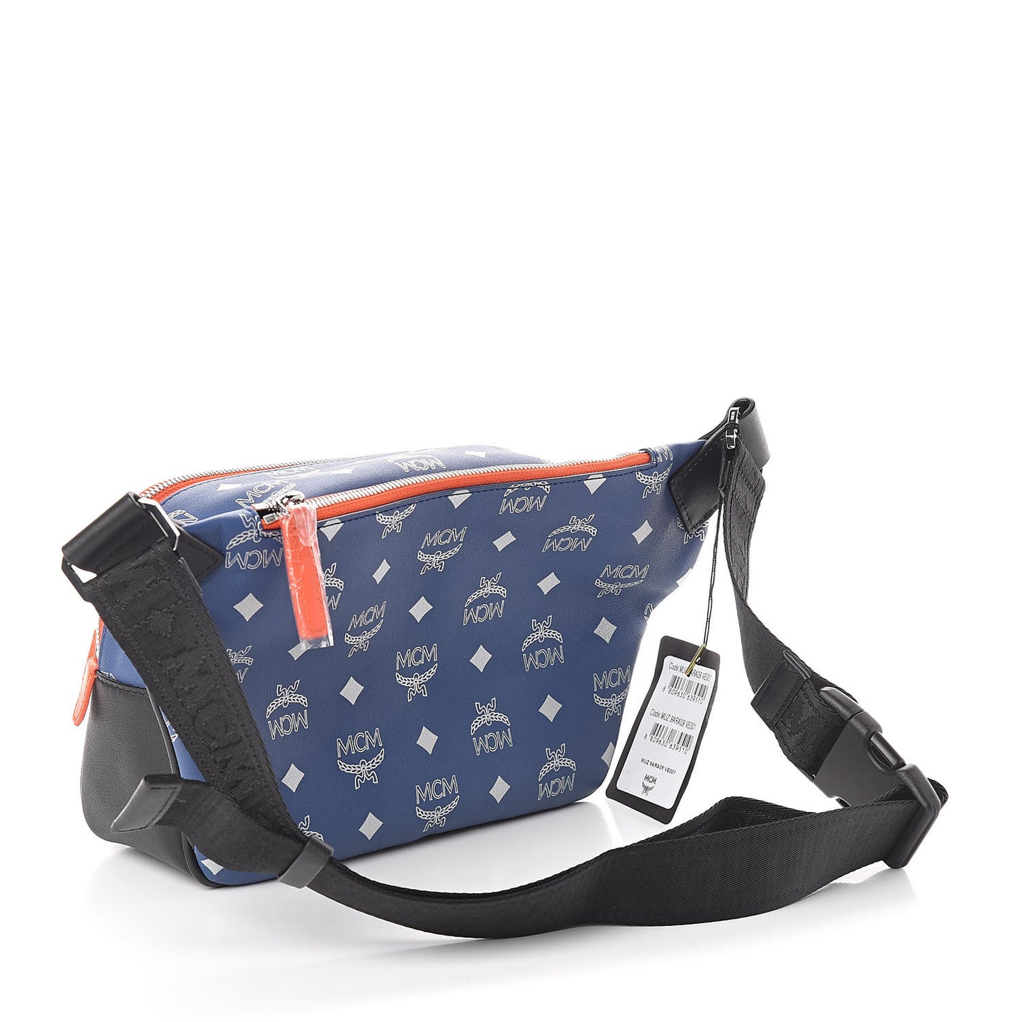 Visetos Reflective Nylon Resnick Belt Bag Estate Blue