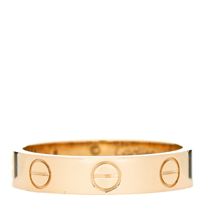 Cartier 18K Yellow Gold 3.5mm LOVE Wedding Band Ring 48 4.5 1 of 5