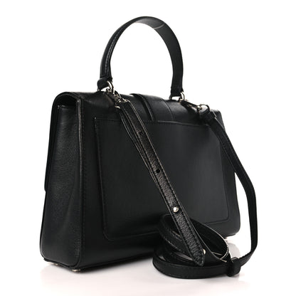 Jimmy Choo Calfskin Crystal Cheri Top Handle Bag Black 3 of 8