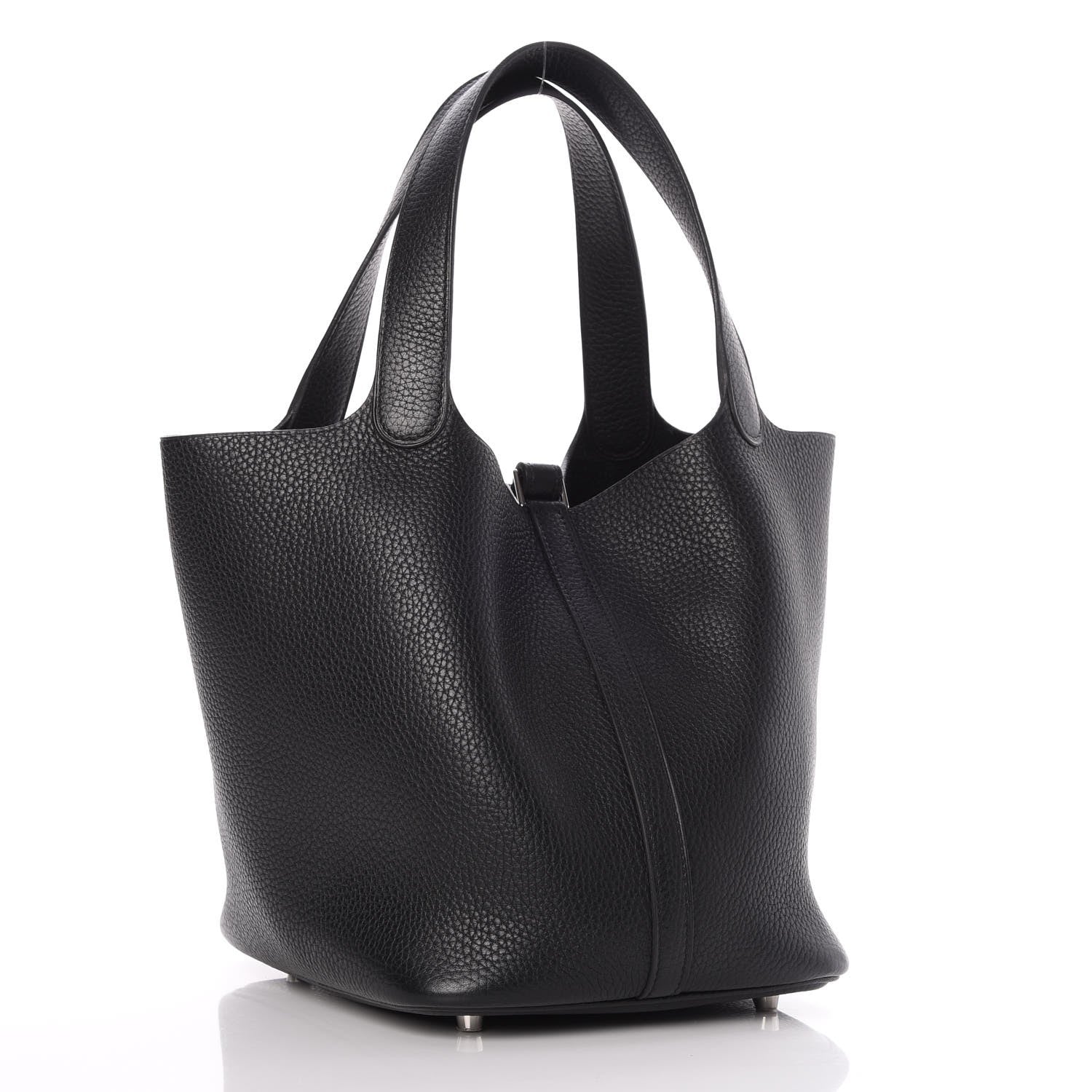 Hermes Taurillon Clemence Picotin Lock 22 MM Black 3 of 8