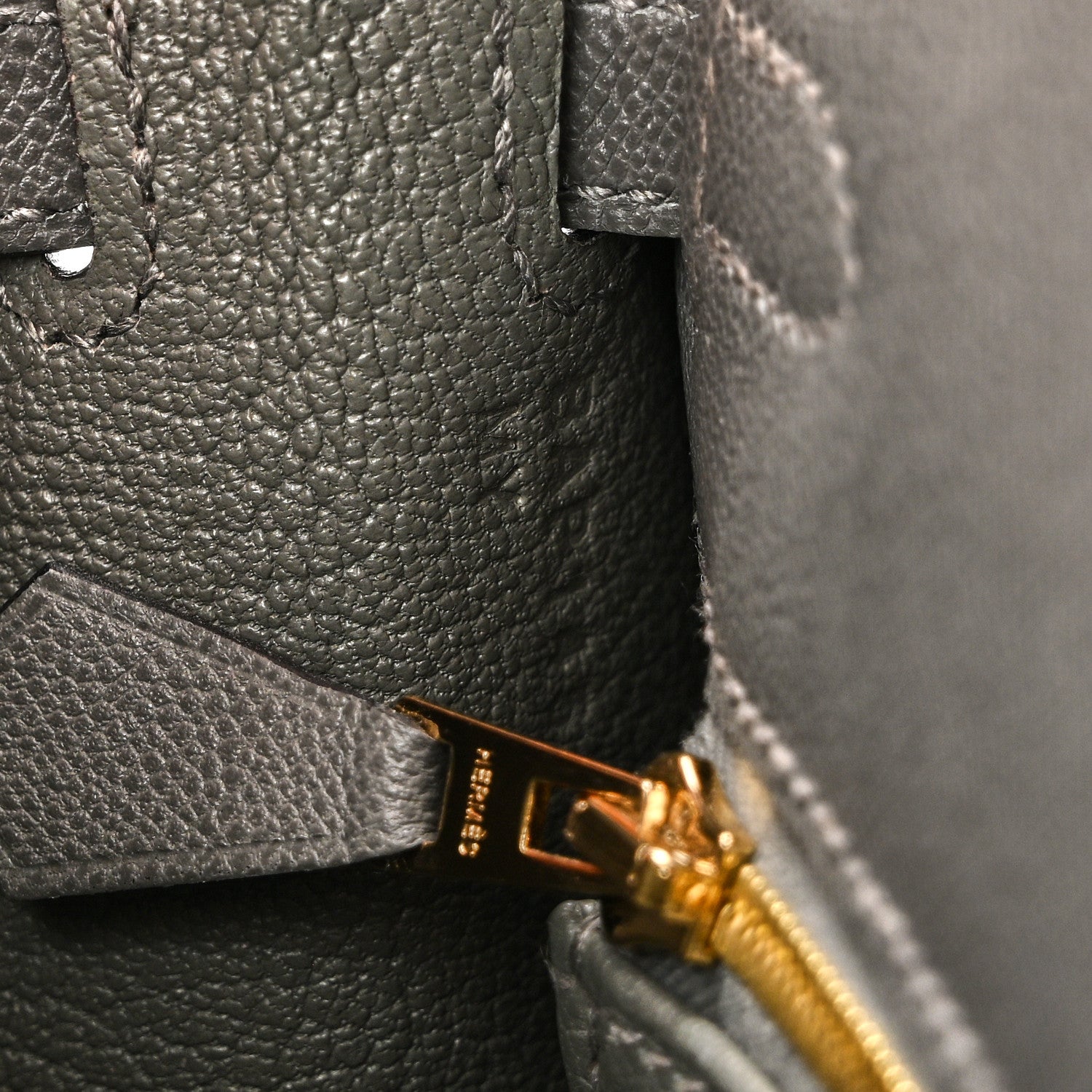 Hermes Madame Calfskin Kelly Sellier 25 Gris Meyer 7 of 11