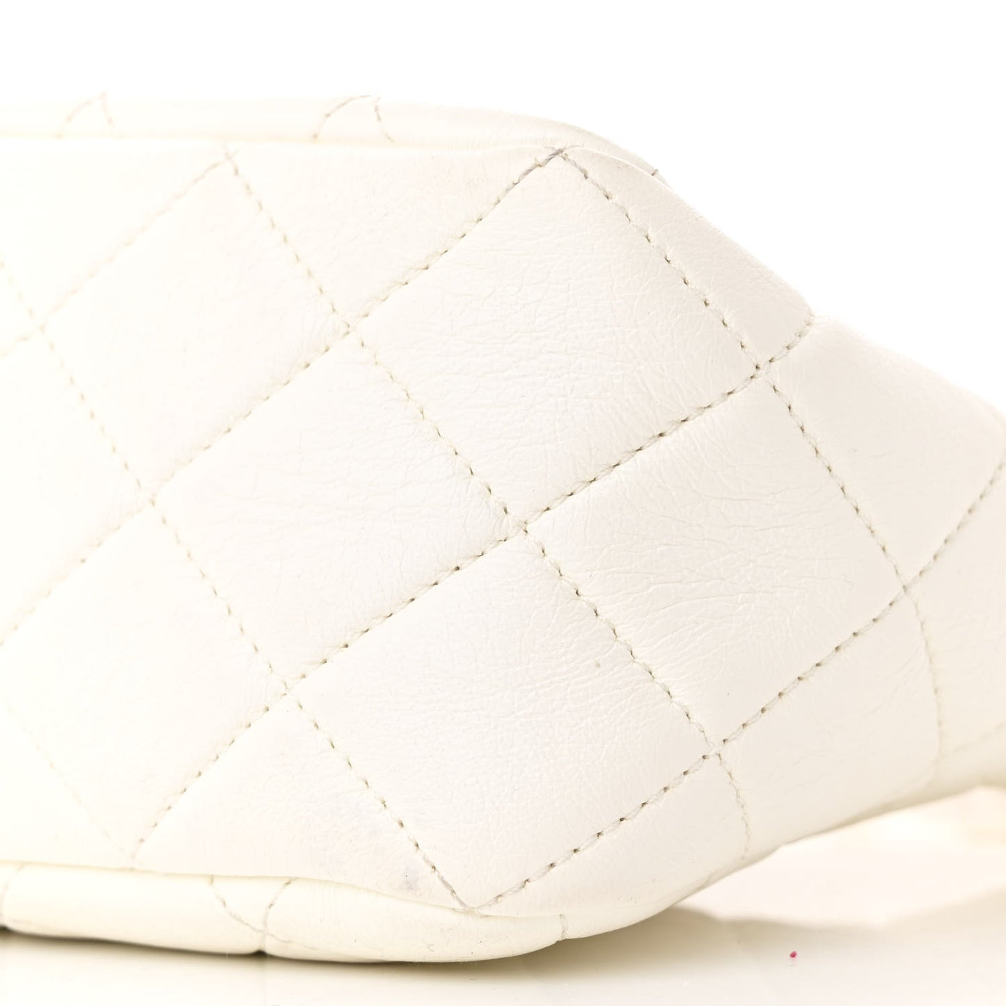 Lambskin Quilted Multi Chain Hobo White
