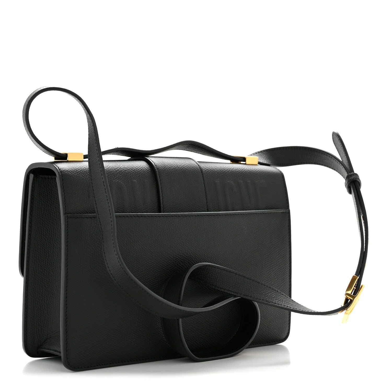 Christian Dior Grained Calfskin 30 Montaigne Flap Bag Black 3 of 14