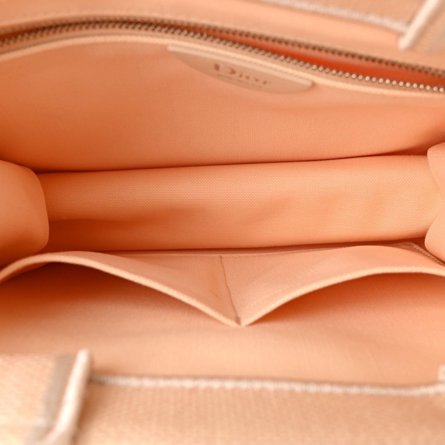 Christian Dior Oblique Embroidered Lace Dior Madame Bovary Small Book Tote With Strap Beige Red 5 of 11