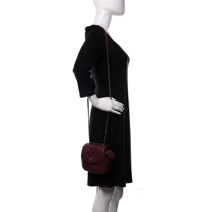 Chanel Goatskin Quilted CC Waiter Crossbody Burgundy 2 of 11