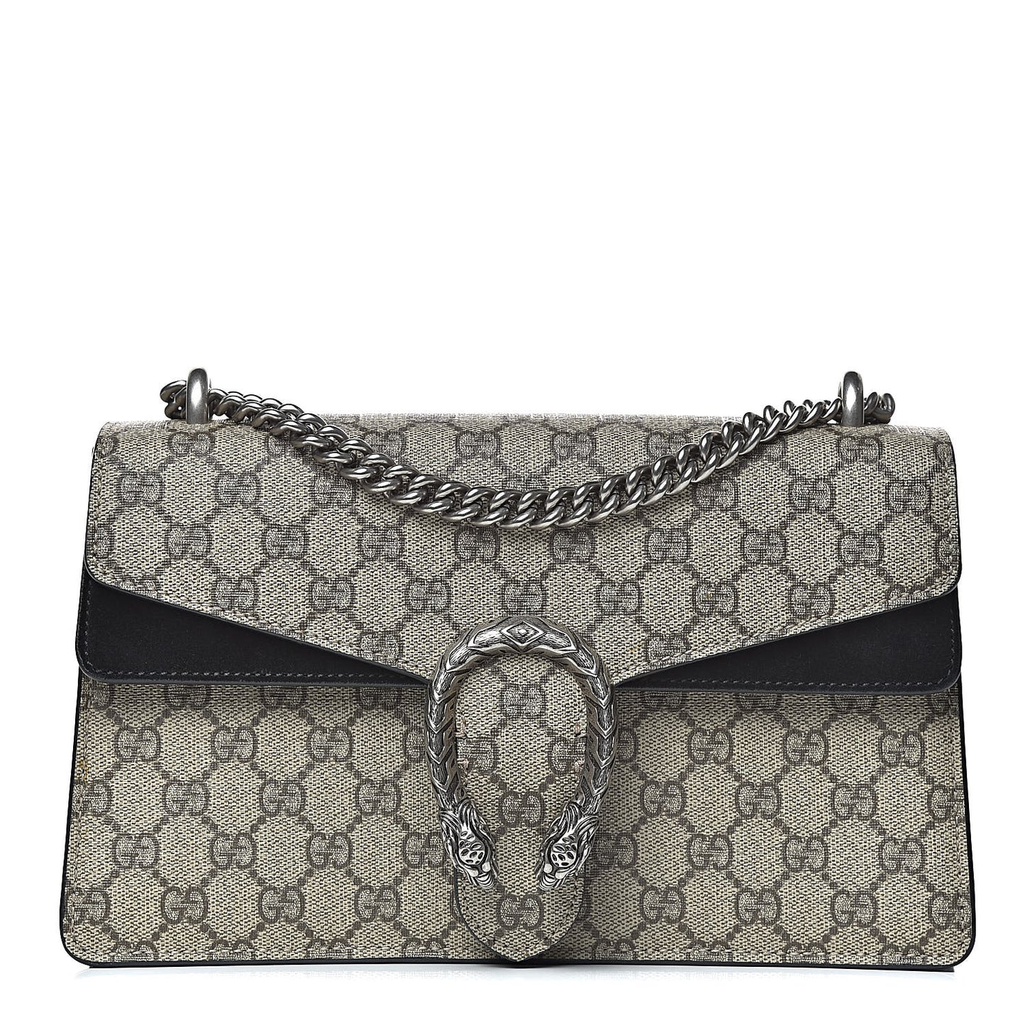 GG Supreme Monogram Small Dionysus Shoulder Bag Black