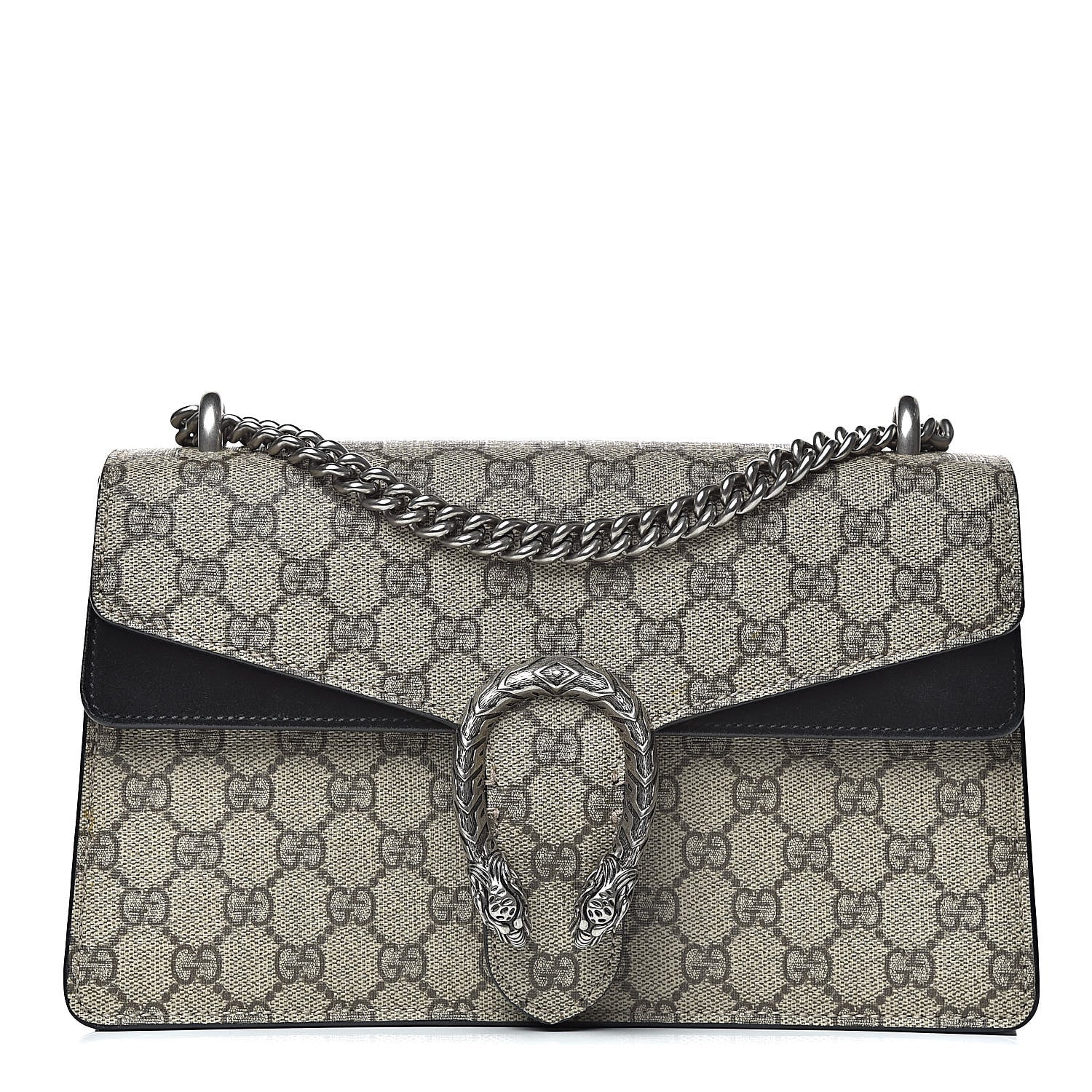Gucci GG Supreme Monogram Small Dionysus Shoulder Bag Black 1 of 12