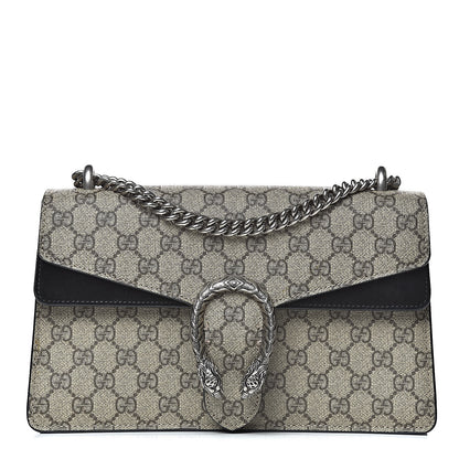 Gucci GG Supreme Monogram Small Dionysus Shoulder Bag Black 1 of 12