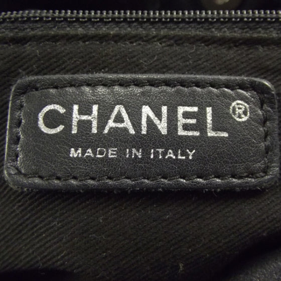 Chanel Lambskin Expandable Stitched Tote Black 9 of 14