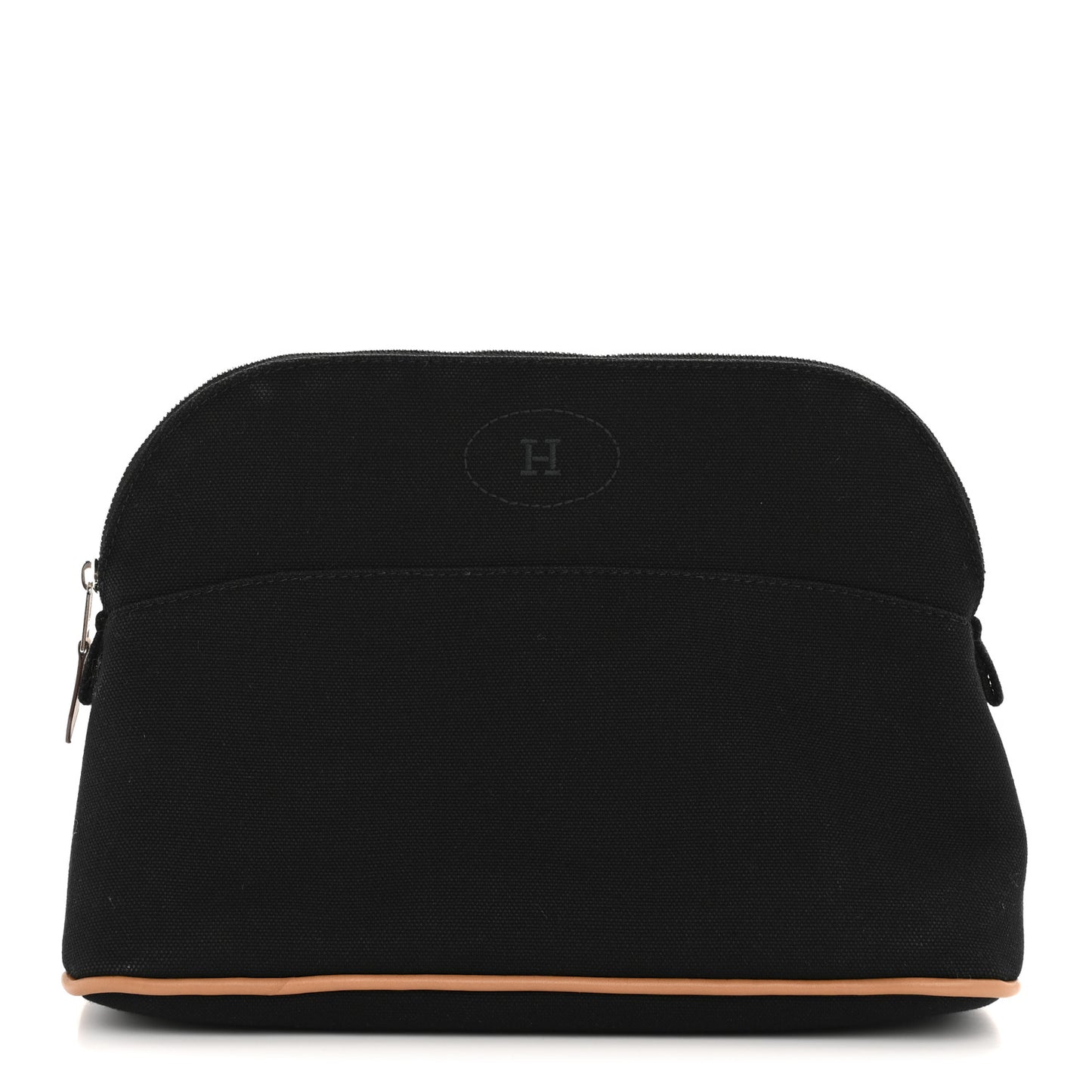 Cotton Canvas Bolide Travel Cosmetic Pouch MM Black