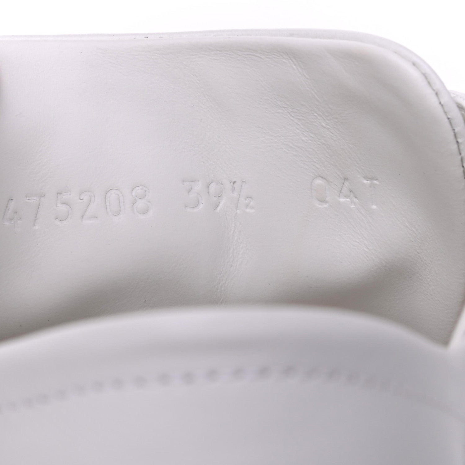 Gucci Calfskin Web Bee Embroidered Womens Ace Sneakers 39.5 White Green 8 of 13